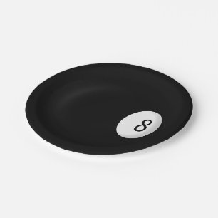 Plato De Papel Ocho temas de Ball Billiard