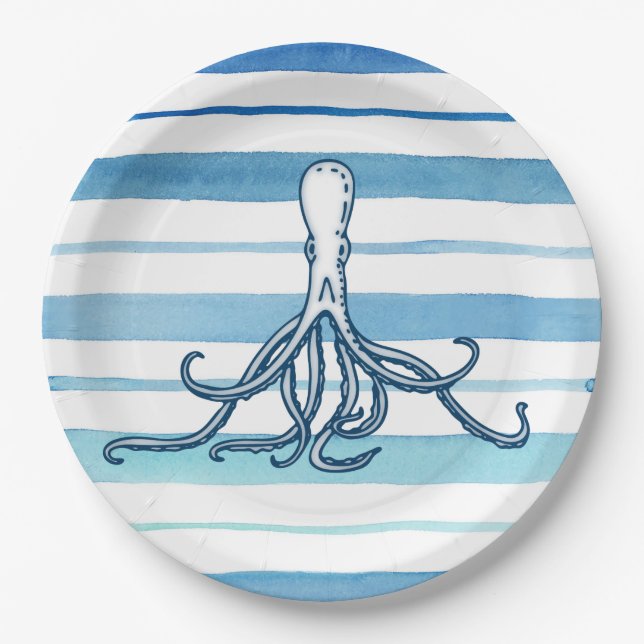Plato De Papel Octopus (Anverso)