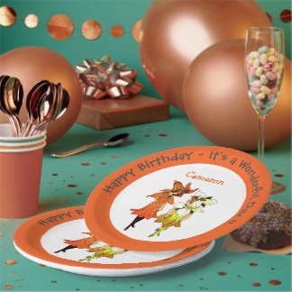 Plato De Papel Oferta de Fiesta de Flor Whimsical Trillium Tiger-