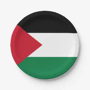 Plato De Papel oficialmente bandera del Estado de Palestina