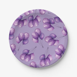 Plato De Papel Oh Baby Purple