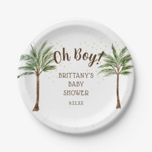 Plato De Papel Oh Boy Jungle Safari Baby Shower