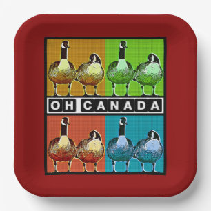 Plato De Papel Oh Canadá - Placa de papel