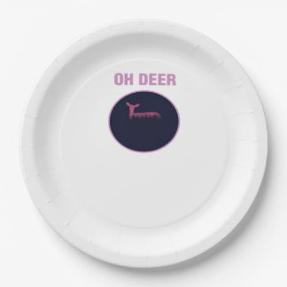 Plato De Papel Oh Deer Estética Moderna