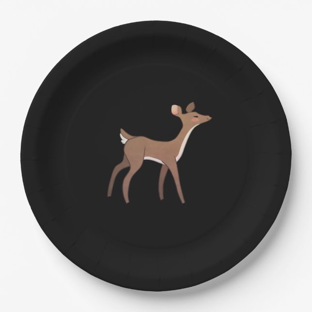 Plato De Papel Oh Deer Me Whimsical Creative Design  (Anverso)