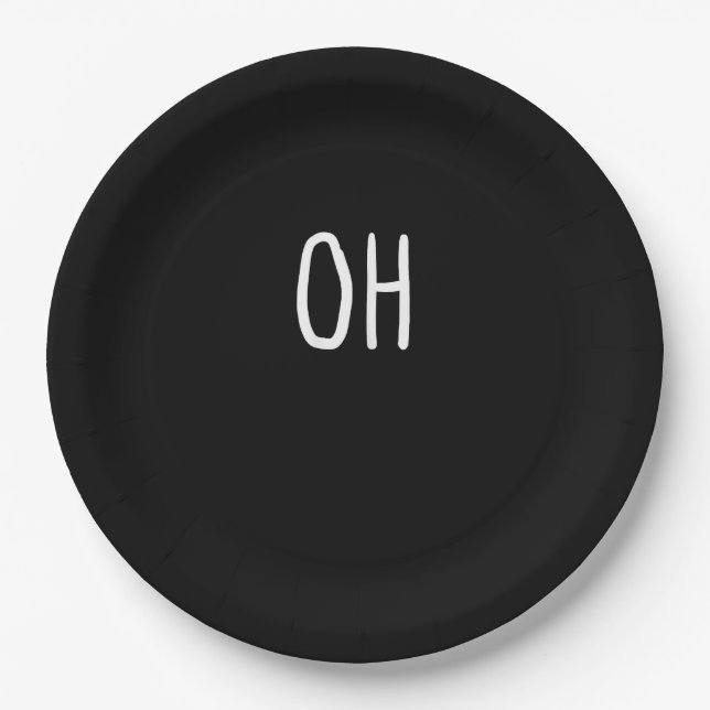 Plato De Papel Oh Deer Trendy Halloween Style  (Anverso)