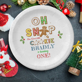Plato De Papel ¡Oh Snap! Gingerbread Cookie Cualquier Cumpleaños 