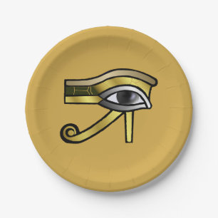 Plato De Papel Ojo de oro de Horus