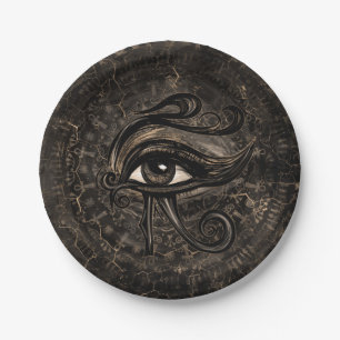 Plato De Papel Ojo egipcio del arte de Horus - de Wadjet Digital