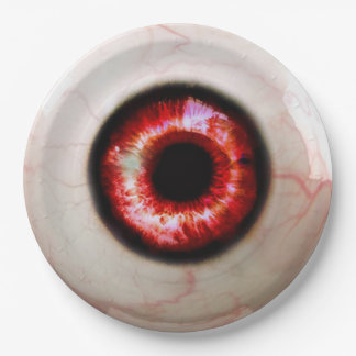 Plato De Papel Ojo fantasmagórico - Halloween