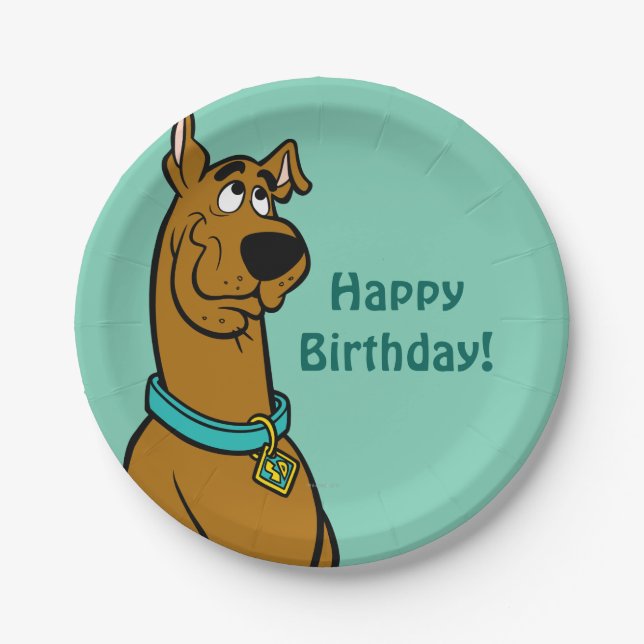 Plato De Papel Ojos de cachorro Scooby-Doo (Anverso)