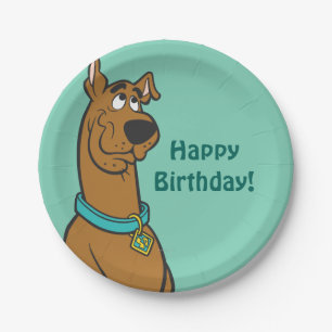 Plato De Papel Ojos del perrito de Scooby-Doo
