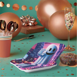 Plato De Papel Ola y Luces Urbanas Ghostly