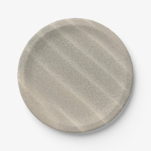 Plato De Papel Olas de arena