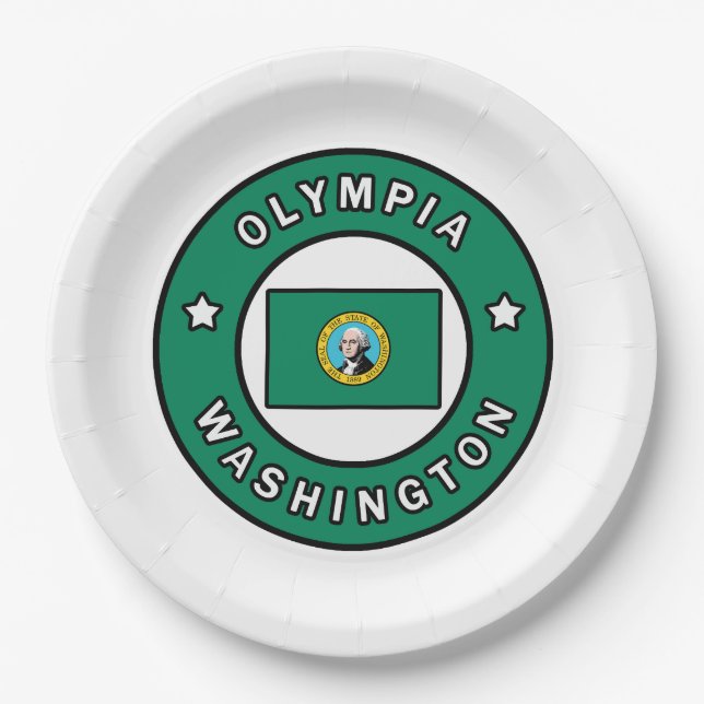 Plato De Papel Olympia Washington (Anverso)