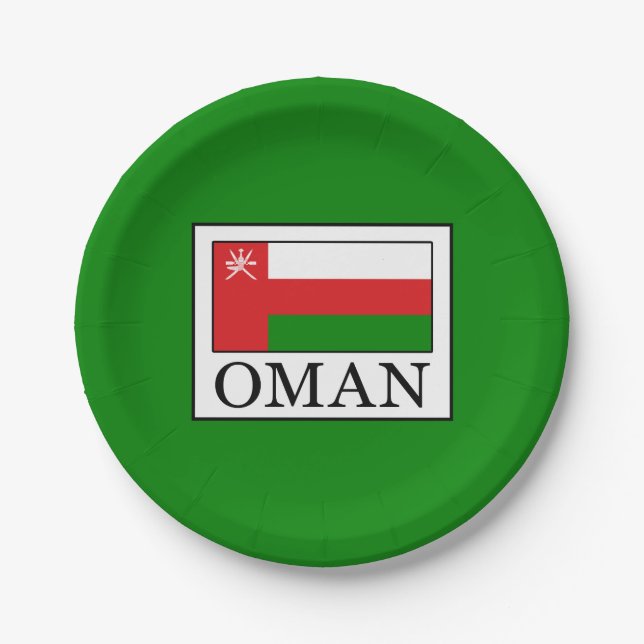 Plato De Papel Oman (Anverso)