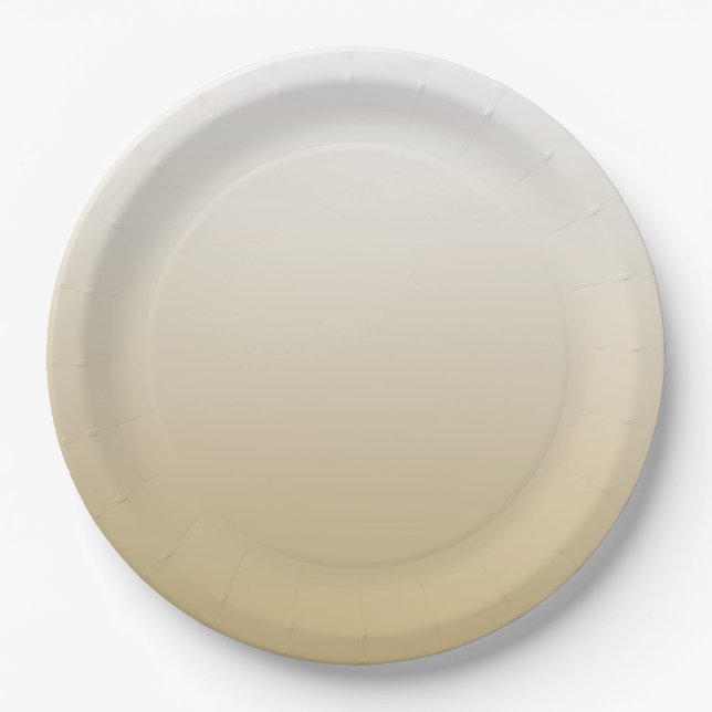 Plato De Papel Ombre dorado (Anverso)