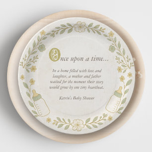 Plato De Papel Once Upon a Time New Chapter Baby Shower