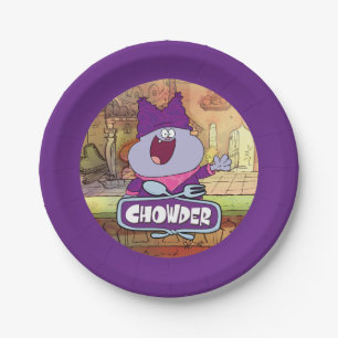 Plato De Papel Onda de Chowder