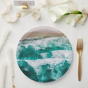 Plato De Papel Ondas