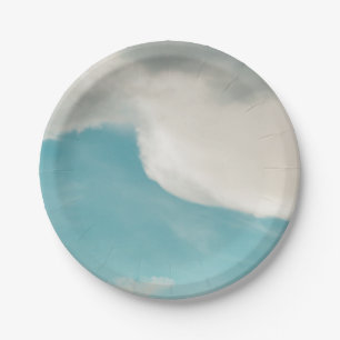 Plato De Papel ondas de todos los modos