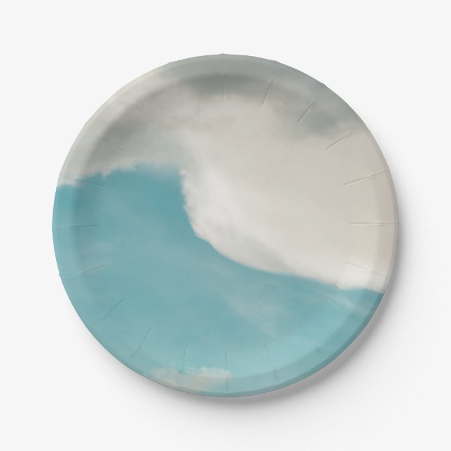 Plato De Papel ondas de todos los modos (Anverso)