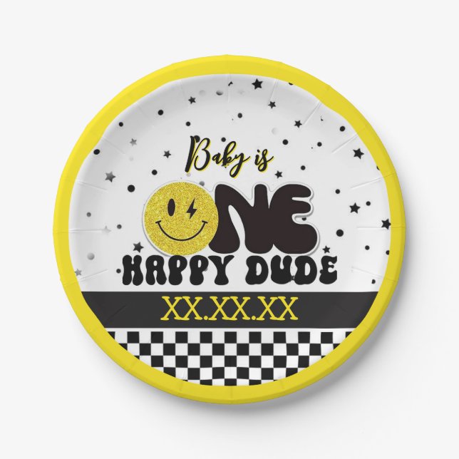 Plato De Papel One Happy Dude (Anverso)