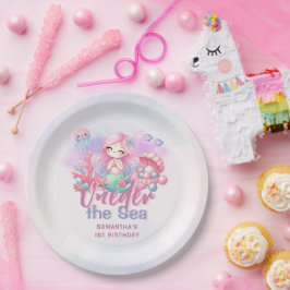 Plato De Papel ONEder the Sea 1er cumpleaños