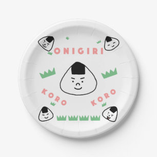 Plato De Papel Onigiri Koro Koro (las Bolas de Arroz Rolling)