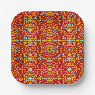 Plato De Papel OoOrgAnNik Rojo