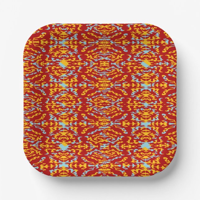 Plato De Papel OoOrgAnNik Rojo (Anverso)