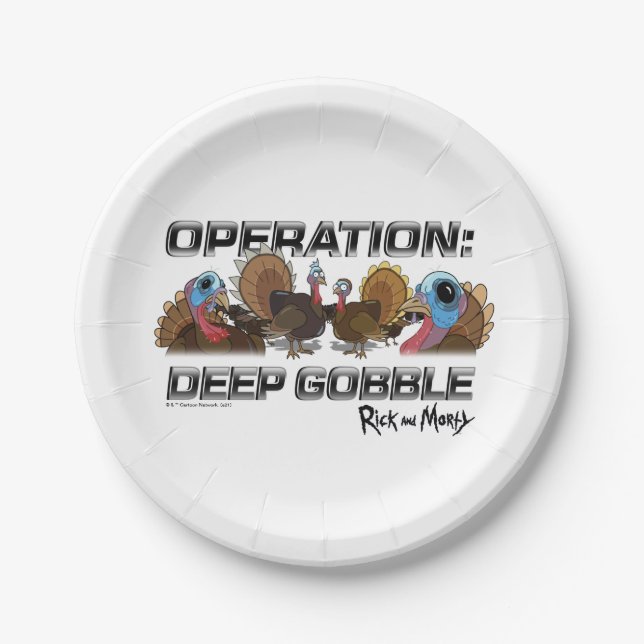 Plato De Papel Operación: Deep Gobble (Anverso)
