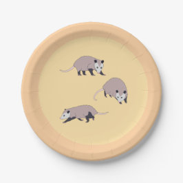 Plato De Papel Opossums