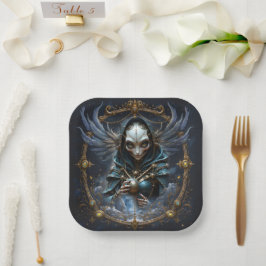 Plato De Papel Oráculo Celestial – Guardián Entre las Estrellas.