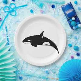 Plato De Papel Orca Whale