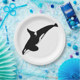 Plato De Papel Orca Whale