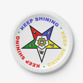 Plato De Papel Orden de placas de papel de estrellas orientales