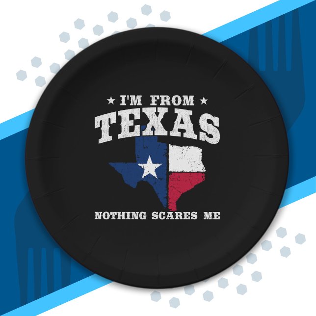 Plato De Papel Orgullo de Texas - Meme de Texas - Bandera Estatal (Subido por el creador)