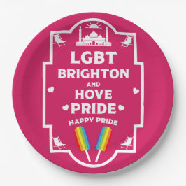 Plato De Papel Orgullo Gay Brighton