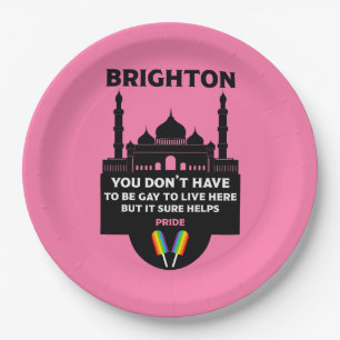 Plato De Papel Orgullo Gay Brighton