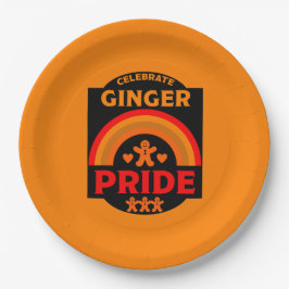 Plato De Papel Orgullo Ginger Haired