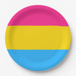 Plato De Papel Orgullo Pansexual (Bandera Pan)