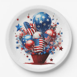 Plato De Papel Orgullo patriótico