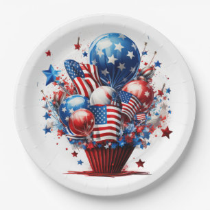 Plato De Papel Orgullo patriótico