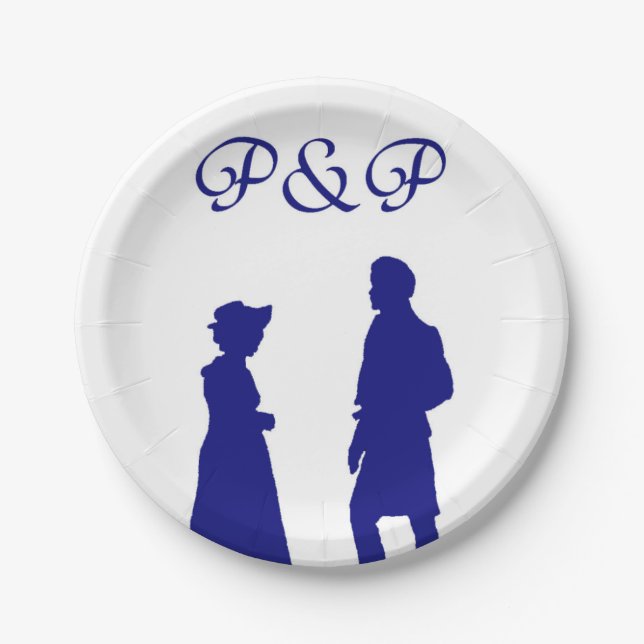 Plato De Papel Orgullo y perjuicio (Anverso)