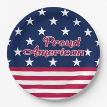 Orgullosa estrella patriótica estadounidense y str