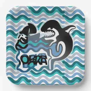 Plato De Papel ORKA LOKA / ORCA LOCA BY MASANSER pixelat