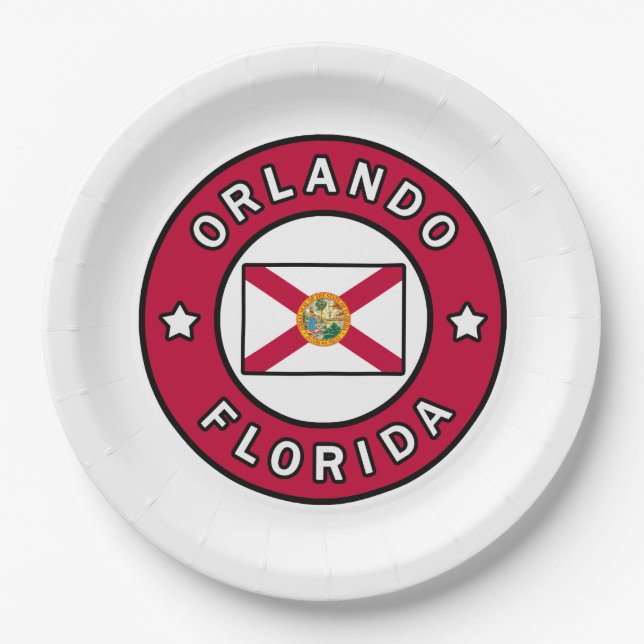 Plato De Papel Orlando Florida (Anverso)