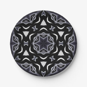 Plato De Papel Ornamento árabe, asiático