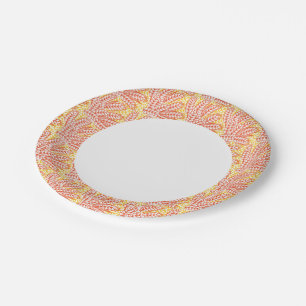 Plato De Papel Ornamento con orejas de trigo